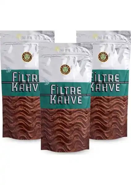 Kahve Dünyası Filtre Kahve 250 g x 3'lü Paketle Kalite ve Lezzetin Buluşması
