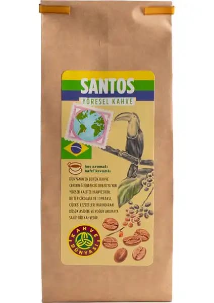 Kahve Dünyası Santos Yöresel Filtre Kahve: Aromatik ve Düşük Asiditeli Kahve Deneyimi