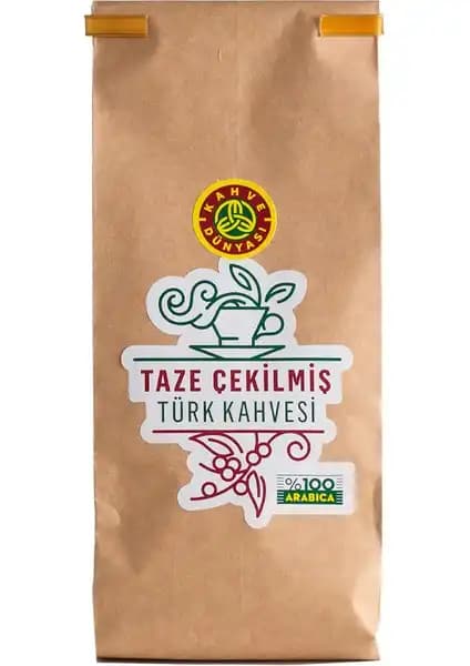 Kahve Dünyası Taze Çekilmiş Türk Kahvesi Koyu Kavurma Aroması ve Tazelik Garantisi