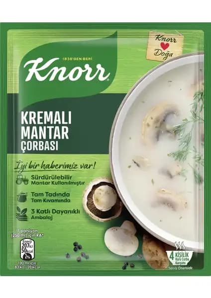 Knorr Kremalı Mantar Çorbası: Hızlı ve Lezzetli Çorba Seçeneği