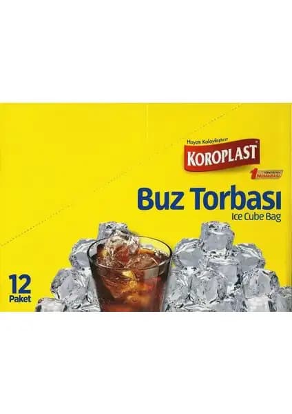 Koroplast Buz Torbası 12’li Paket ile Pratik ve Güvenilir Buz Saklama Çözümü