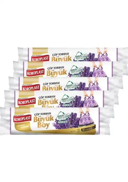 Koroplast Ekstra Güçlü Büyük Boy Lavanta Kokulu Büzgülü Çöp Torbası İncelemesi ve Kullanım Avantajları