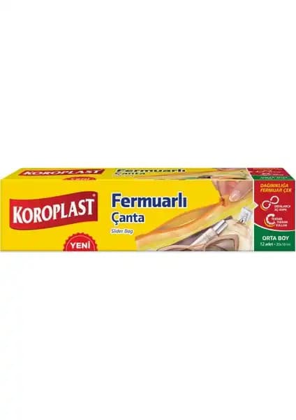 Koroplast Fermuarlı Kilitli Çanta Orta Boy: Çok Amaçlı ve Dayanıklı Saklama Çözümü