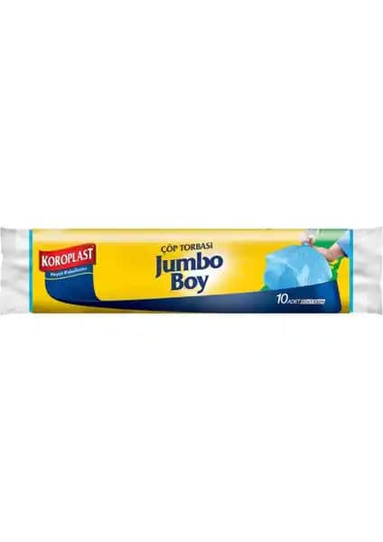 Koroplast Jumbo Boy Çöp Torbası 80x110 cm dayanıklı ve geniş hacimli çöpler için ideal
