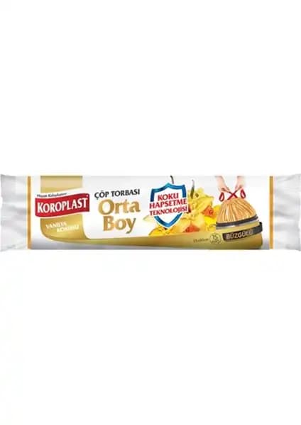 Koroplast Vanilya Kokulu Orta Boy Büzgülü Çöp Poşeti Pratik ve Dayanıklı Temizlik Çözümü