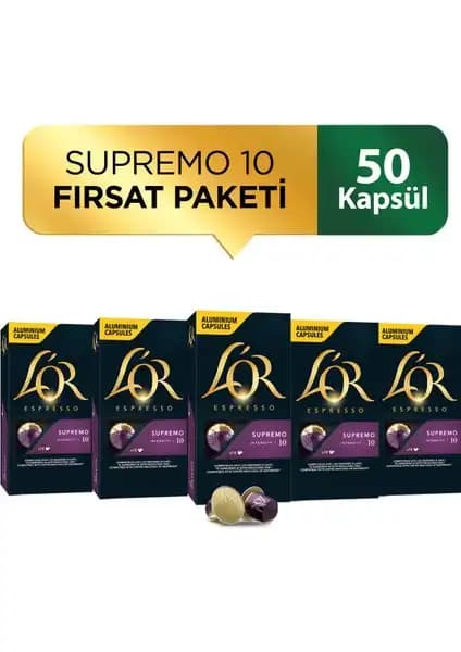 L'Or Supremo Intensity 10 Kapsül Kahve: Yoğun ve Aromatik Kahve Deneyimi