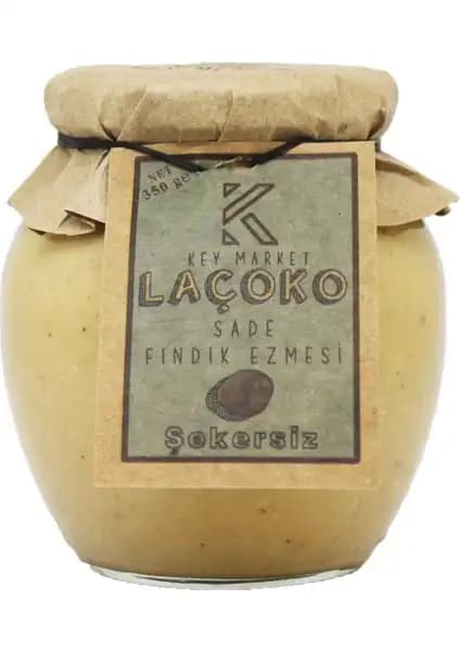 Laçoko 350g Şekersiz Katkısız Glutensiz Vegan Doğal Fındık Ezmesi