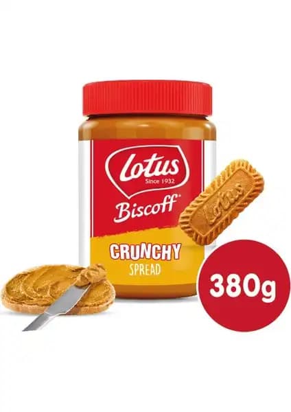 Lotus Biscoff Spread Crunchy 380 gr Belçika Menşeli Otantik Bisküvi Ezmesi