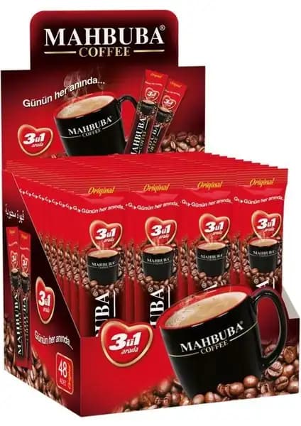 Mahbuba Coffee 3'ü 1 Arada Hazır Kahve: Pratik ve Lezzetli Kahve Deneyimi