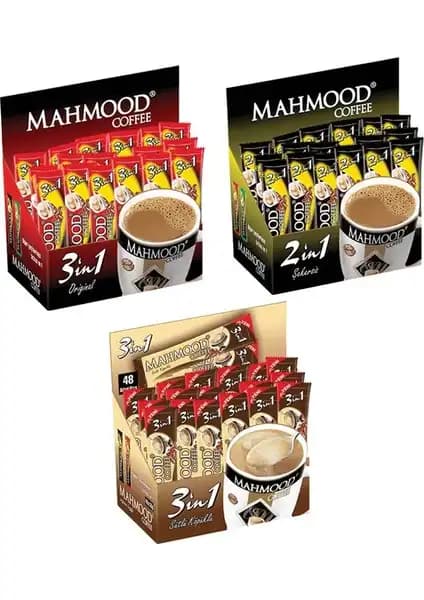 Mahmood Coffee 3 Ü 1 Arada 48 Litre Kahve Paketi Pratik ve Ekonomik Çözüm
