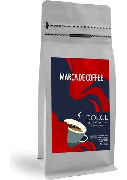 Marca De Coffee Dolce Espresso Çekirdek Kahve 1kg Zengin Aroması ve Kalitesiyle Öne Çıkıyor