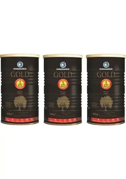 Marmarabirlik Marmarabi̇rli̇k Gold (XL) 3'lü Paketle Sağlıklı ve Doğal Siyah Zeytin Deneyimi
