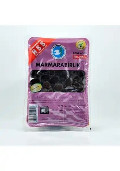 Marmarabirlik Siyah Zeytin S291-320/KG 500 gr Doğal ve Sağlıklı Beslenme İçin Uygun