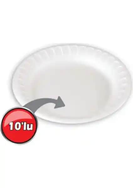 Modatools 19cm Köpük Tabaklar Dayanıklı ve Pratik Kullanım İçin Uygun