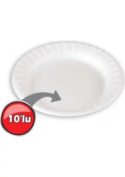 Modatools 19cm Köpük Tabaklar Dayanıklı ve Pratik Kullanım İçin Uygun