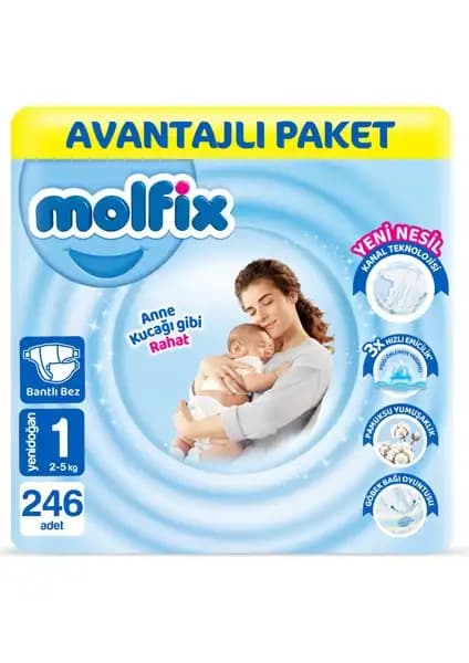 Molfix 1 Beden Yenidoğan Bebek Bezi: Konfor ve Güvenliğin Birleşimi