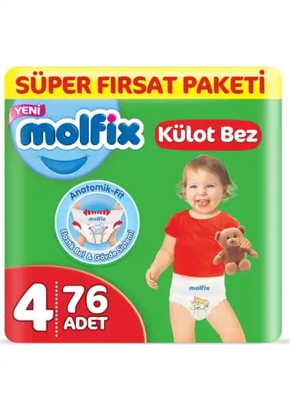 Molfix Külot Bez 4 Beden Maxi Paket Bebekler İçin Güvenilir ve Ekonomik Seçenek