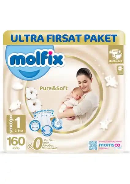 Molfix Pure & Soft Yenidoğan Bezi: Konfor ve Güvenlik Sunan Kaliteli Bebek Bezi