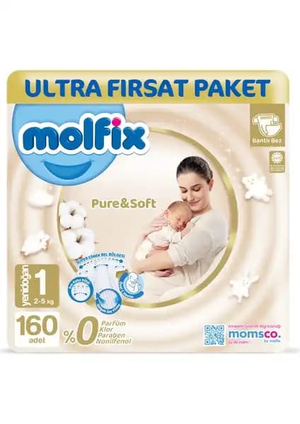 Molfix Pure & Soft Yenidoğan Bezi: Konfor ve Güvenlik Sunan Kaliteli Bebek Bezi