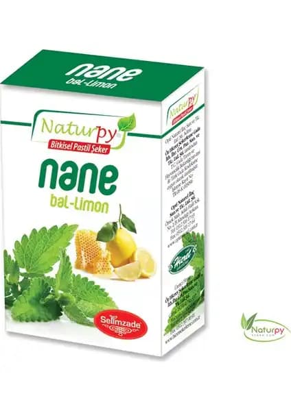 Naturpy Nane Bal Limon Pastil Şeker: Doğal ve Sağlıklı Boğaz Rahatlatıcı Şekerler