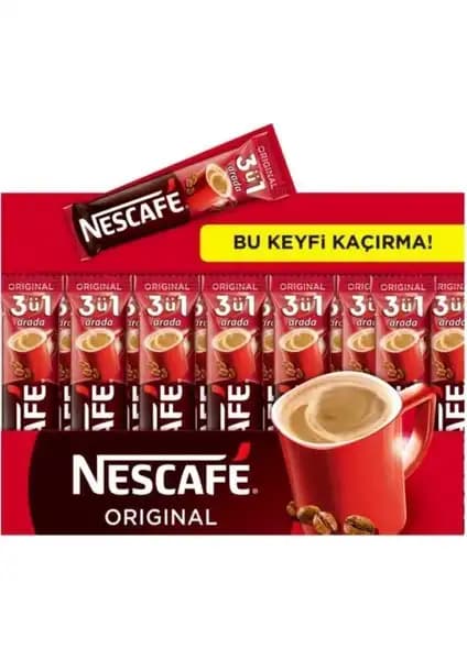 Nescafe 3'ü 1 Arada 96'lı Paket Pratik ve Ekonomik Kahve Seçeneği