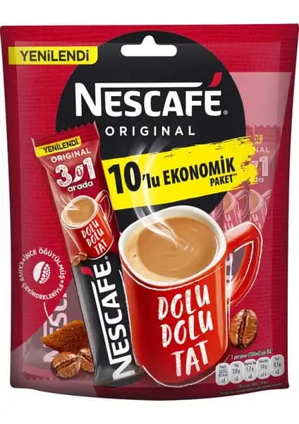 Nescafé 3'ü 1 Arada: Çeşitli Tatlar ve Pratik Kullanım İle Kahve Keyfi