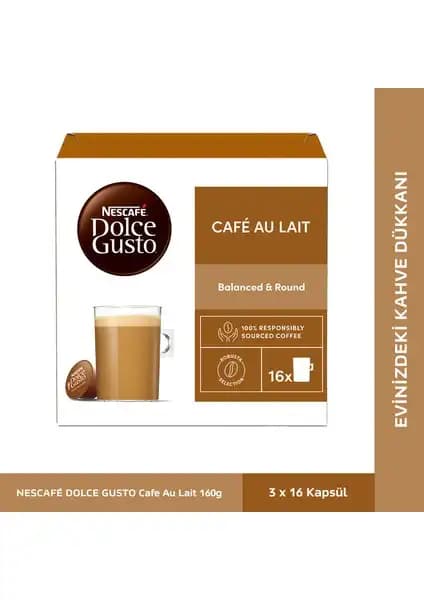 Nescafe Dolce Gusto Coffee Cafe Au Lait Pratik ve Zengin Kahve Deneyimi için Güncel Ürün Tanıtımı
