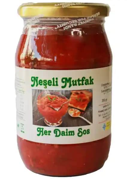 Neşeli Mutfak Kahvaltılık Sos 350 gr Doğal ve Katkısız Geleneksel Lezzet Kaynağı