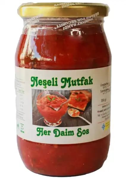 Neşeli Mutfak Kahvaltılık Sos 350 gr Doğal ve Katkısız Geleneksel Lezzet Kaynağı