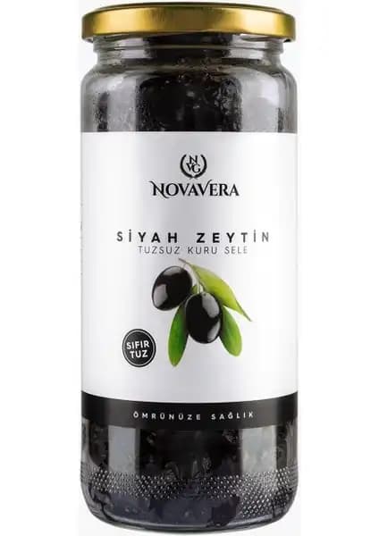 NovaVera Tuzsuz Kuru Sele Siyah Zeytin: Doğal ve Sağlıklı Lezzet Seçeneği
