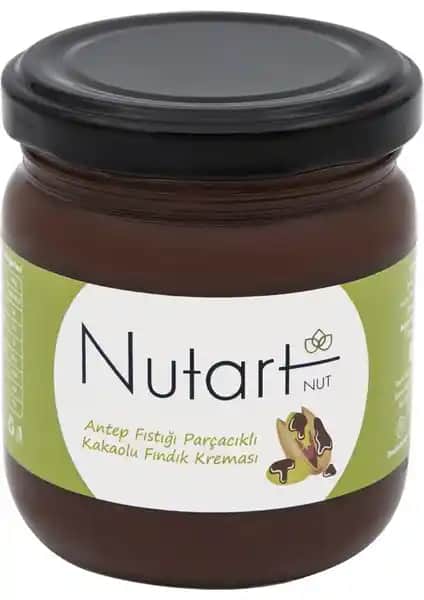 Nutart Antep Fıstıklı Parçacıklı Kakaolu Fındık Kreması: Doğal ve Lezzetli Tatlı Seçeneği