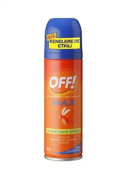 Off Kene ve Sinek Kovucu Max Sprey 100 ml ile Etkili Böcek Koruma Çözümü