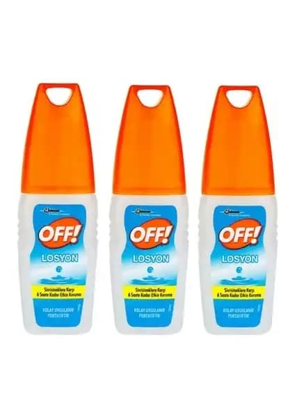 Off Raid Off Sinek Kovar Losyon 100 ml X3 Paket Yaz Ayları İçin Etkili Sivrisinek Koruma