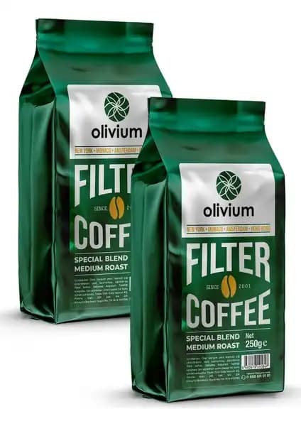 Olivium Öğütülmüş Filtre Kahve: Taze ve Aromatik Günlük Kahve Keyfi
