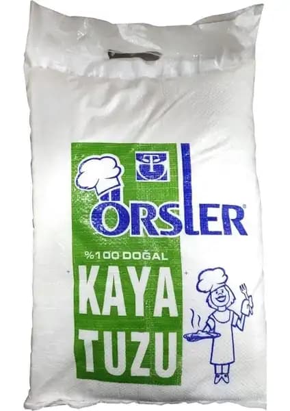 Örsler Kaya Tuzu 10 kg doğal ve saf kaya tuzu, sağlık ve mutfak kullanımı için ideal