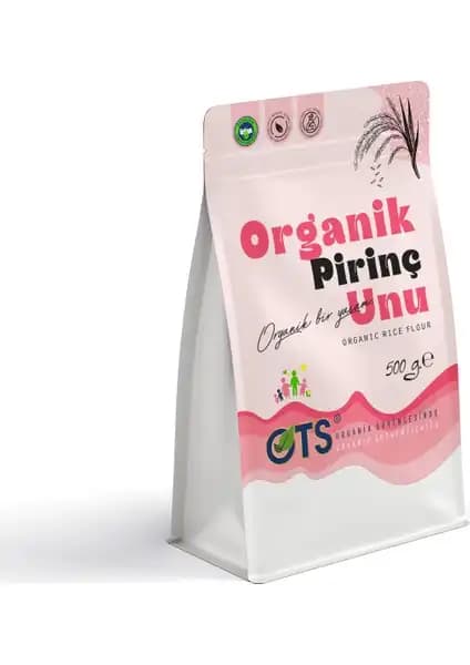 OTS Organik Pirinç Unu 500 g Bebekler ve Çocuklar İçin Sağlıklı ve Doğal Gıda Seçeneği