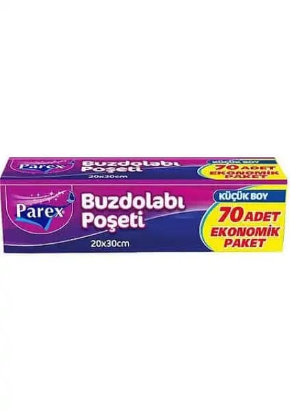 Parex Küçük Boy Buzdolabı Poşeti 70'li, Hijyenik ve Pratik Saklama Çözümü