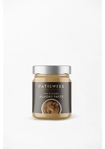 Patiswiss Badem Ezmesi 210g ile yoğun badem aroması ve yüksek kaliteyi deneyimleyin