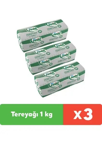 Pınar Tereyağı 1 kg X 3 Adet: Doğal ve Lezzetli Gıda Seçeneği