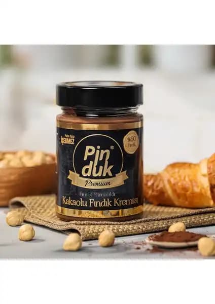 Pinduk %50 Fındık Fındıklı Premium Kakao Fındık Kreması Doğal ve Sağlıklı Lezzet Alternatifi