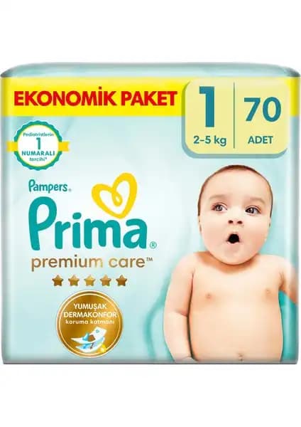 Prima Bebek Bezi Premium Care 1 Numara Yenidoğanlar İçin Güvenilir ve Yüksek Kaliteli Bebek Bezi
