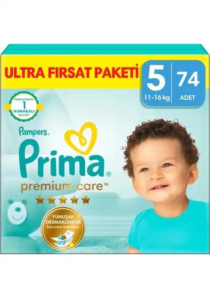 Prima Bebek Bezi Premium Care 5 Numara: Güvenilir ve Konforlu Bebek Bezi Tercihi