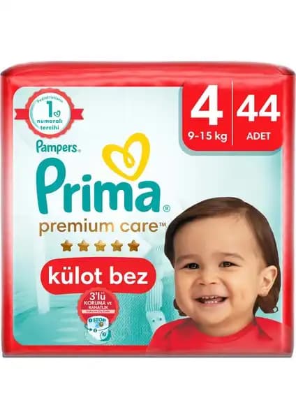 Prima Premium Care Külot Bebek Bezi 4 Numara: Yüksek Emicilik ve Konfor Sağlayan Bebek Bezi