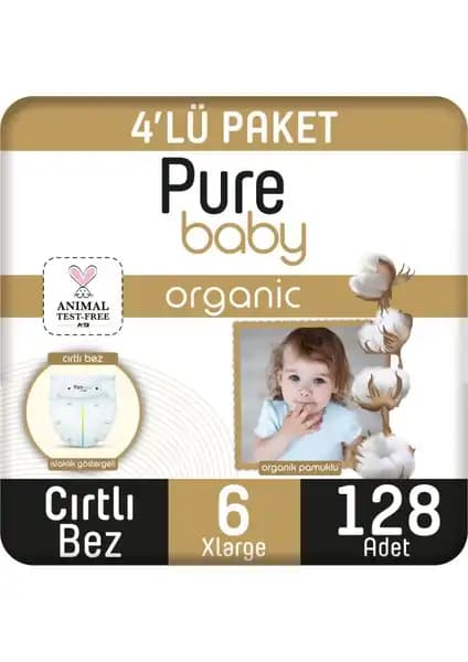 Pure Baby Organik Pamuklu Cırtlı Bez: Güvenli ve Konforlu Bebek Bakımı İçin Doğal Seçenek