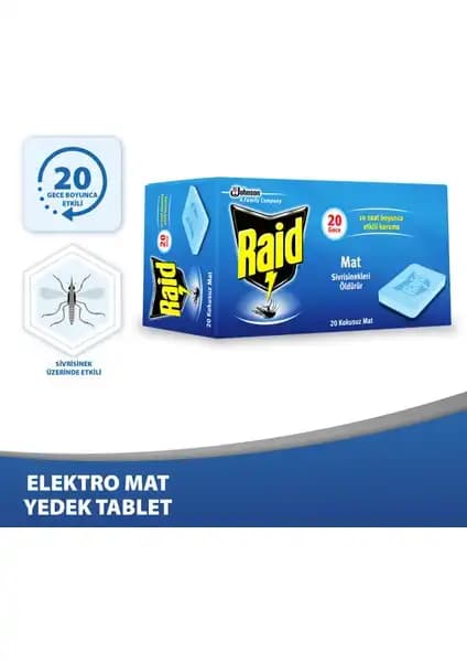 Raid Elektromat Kokusuz Sinek Kovucu Tablet: Etkili ve Güvenli Koruma Çözümü