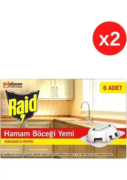 Raid Hamam Böceği Yemi 12'li Paketle Güçlü ve Pratik Haşere Kontrolü Çözümü