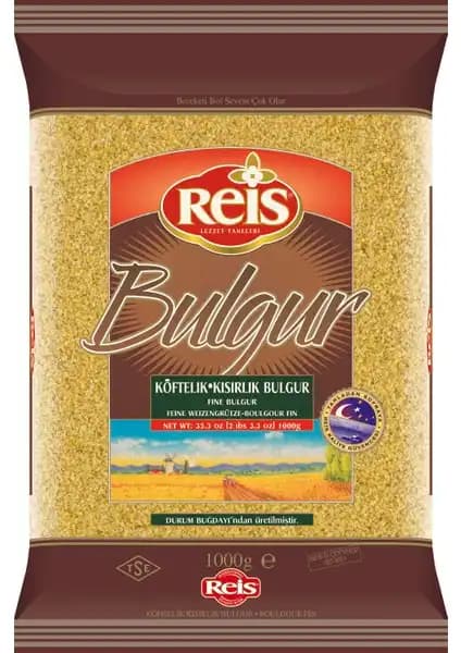 Reis Köftelik Bulgur 1 Kg: Sağlıklı ve Lezzetli Mutfak İçin Kaliteli Seçenek