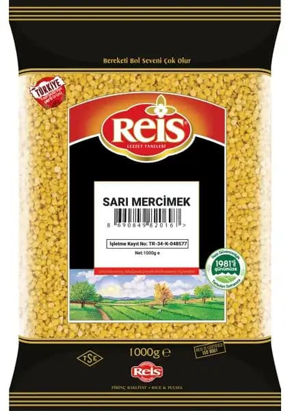 Reis Sarı Mercimek 1 Kg - Sağlıklı ve Lezzetli Türk Bakliyat Seçeneği