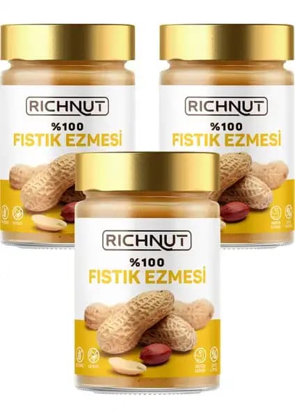 Richnut %100 Saf Katkısız Fıstık Ezmesi: Doğal ve Sağlıklı Atıştırmalık Seçeneği