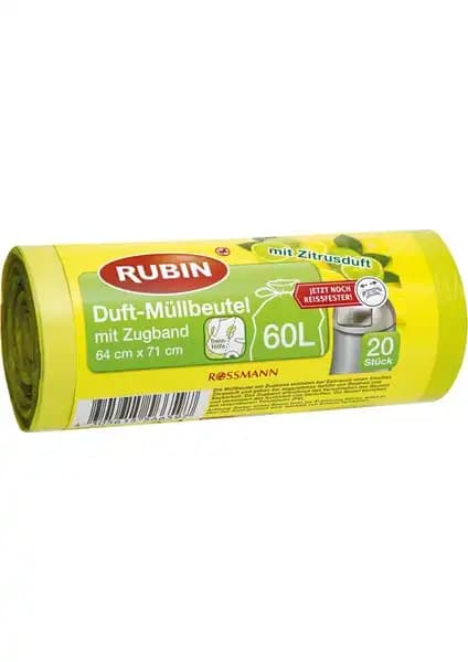 Rubin 60 lt Çöp Torbası Pratik ve Hijyenik Kullanım İçin Uygun Seçenek